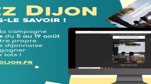 Créez des cartes postales avec le slogan « Osez Dijon »